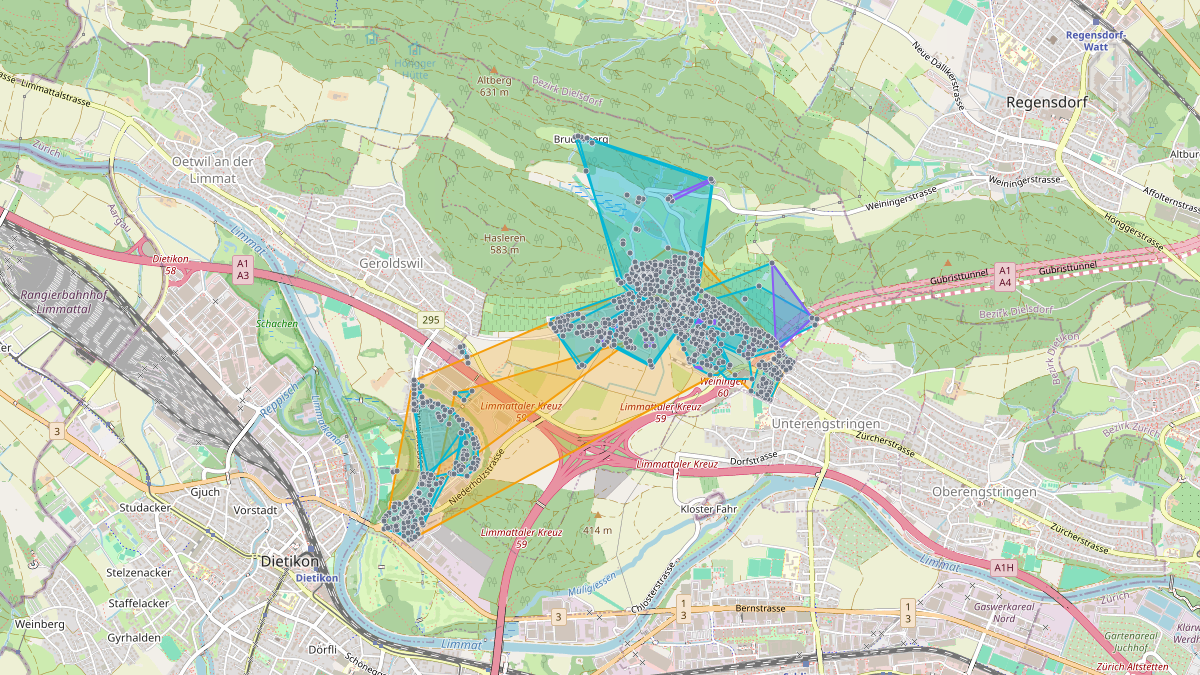 LEG-Potenzial-Karte von LEG Weiningen (ZH)