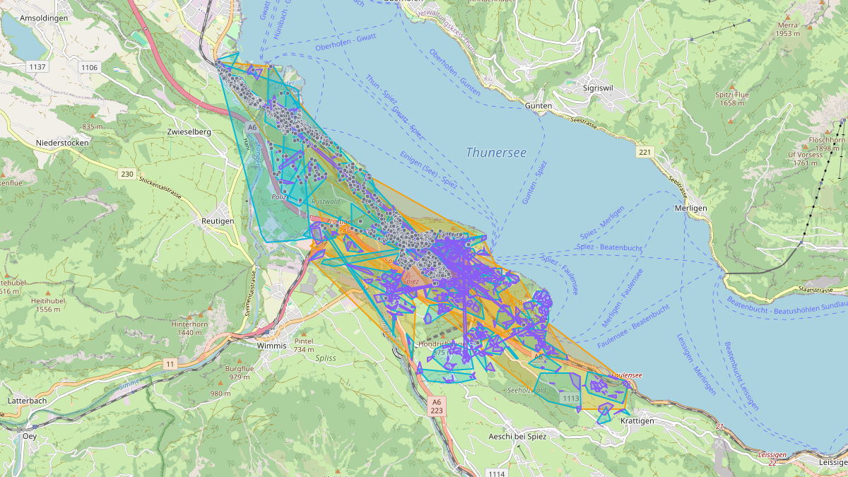 LEG-Potenzial-Karte von LEG Spiez (BE)