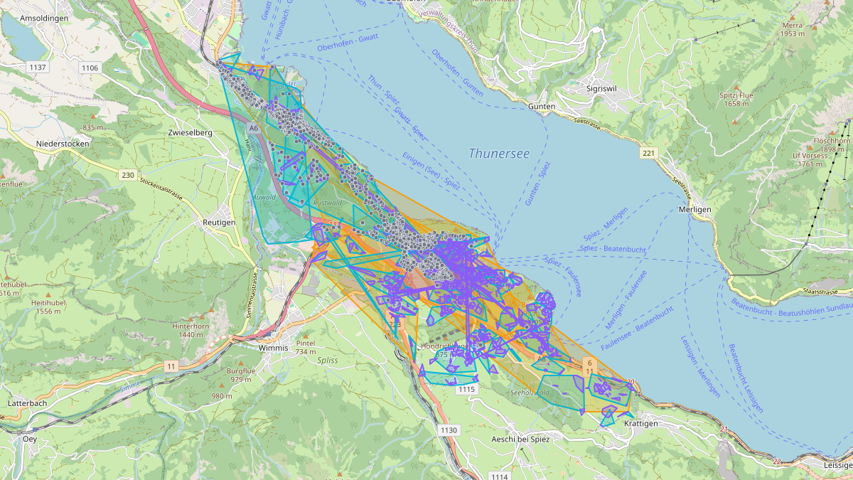 LEG-Potenzial-Karte von LEG Spiez (BE)