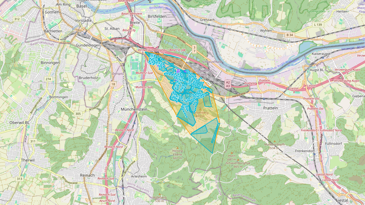 LEG Muttenz (BL) – Netzgebiet 1