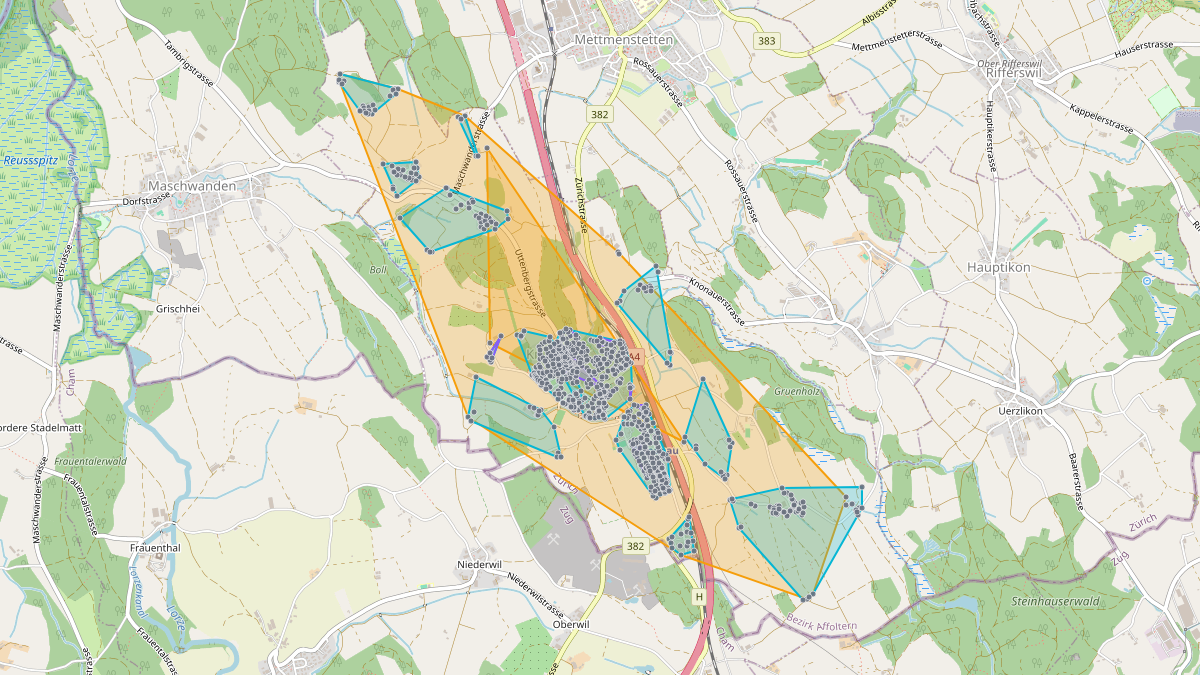 LEG-Potenzial-Karte von LEG Knonau (ZH)