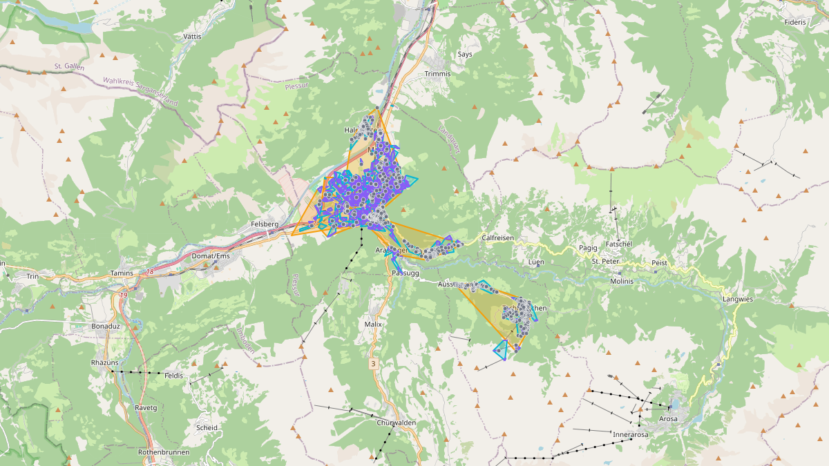 LEG-Potenzial-Karte von LEG Chur West