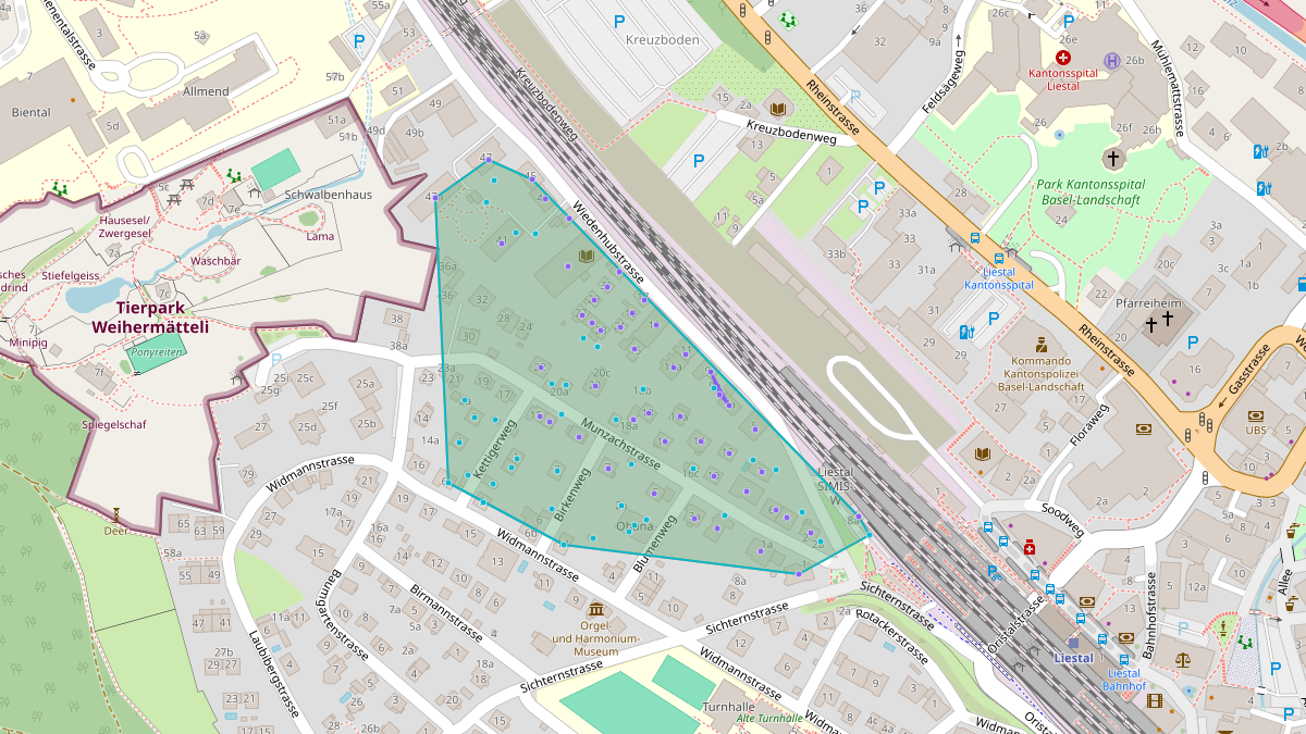 LEG-Potenzial-Karte von Quartier-LEG Wiedenhub
