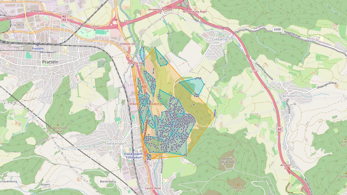 LEG-Potenzial-Karte von LEG Füllinsdorf (BL)