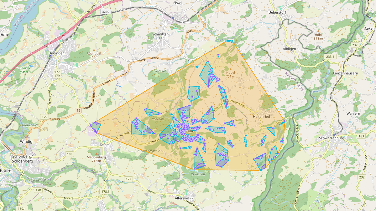 Carte du potentiel CEL de LEG Tafers (FR) – Unterwerk LEG 20% 1261052228