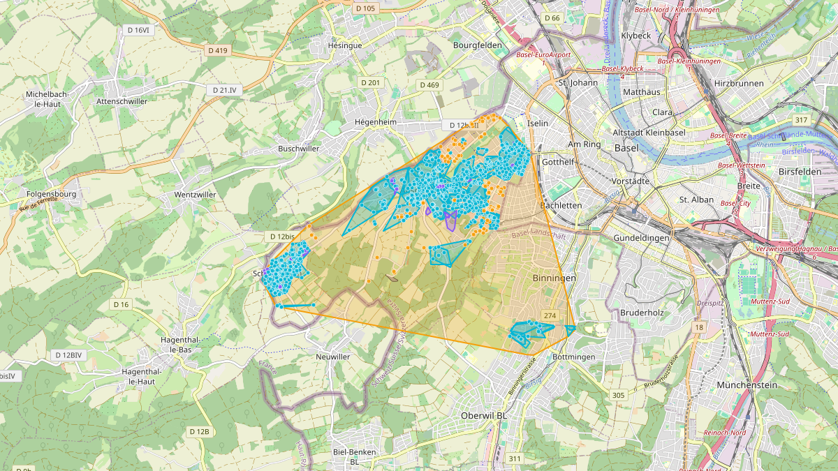 LEG Bottmingen (BL) – Netzgebiet 3